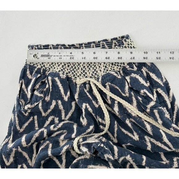 Cali 1850‎ Linen Blend Pockets Pull On Pants S Beach Bohemian Festival Preppy - Picture 6 of 11